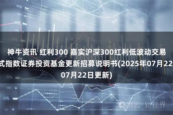 神牛资讯 红利300 嘉实沪深300红利低波动交易型开放式指数证券投资基金更新招募说明书(2025年07月22日更新)