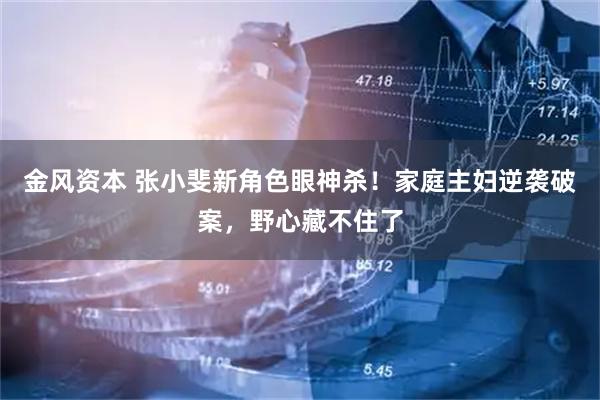 金风资本 张小斐新角色眼神杀！家庭主妇逆袭破案，野心藏不住了